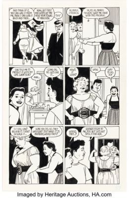 Jaime Hernandez Whoa, Nellie! #2 Maggie and X0 Story Page 14 Original Art (Fantagraphics, 1996). | Heritage