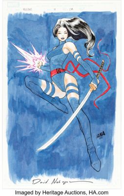 David Nakayama Hellions #10 Psylocke Variant Cover Original Art (Marvel, 2021). | Heritage
