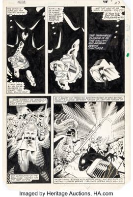 Sal Buscema, Ian Akin, and Brian Garvey Rom #37 Story Page 21 Original Art (Marvel, 1982). | Heritage