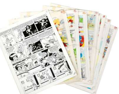 Devos - Génial Olivier, ensemble de 9 planches successive…