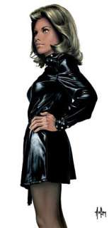 Aslan | Pin-up cuir Gouache originale signée en bas Ã  droite Réalisée pour | Kahn et Associés