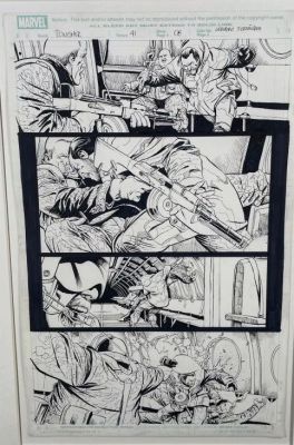 Fernandez Leandro... | Lot 20 - FERNANDEZ Leandro (1975) - The Punisher, encre de Chine... | misc / divers