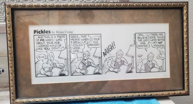 PICKLES Comic Strip By Brian Crane Limited 4/26 This Is Me When Old Framed Art | eBay US (Buy It Now)