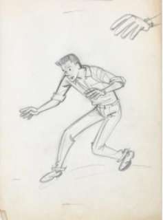 Franquin | Franquin dessin original crayon étude 3 | JeanMichel.net