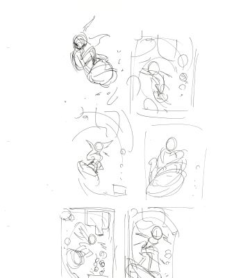 Dave Bullock Hand-Drawn Comic Illustration for Covers and Book DC L49 | Charles Scott Gallery