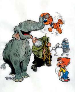 Verron | BOULE ET BILL Illustration à l’encre de Chine et aquarelle, signée | Cornette de St Cyr