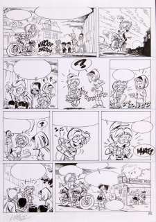 Krings | La Ribambelle, planche n°25 Ã  l’encre de Chine d… | Banque Dessinée