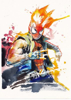 Ito | Spider-Punk Illustration | Kirby’s Comic Art