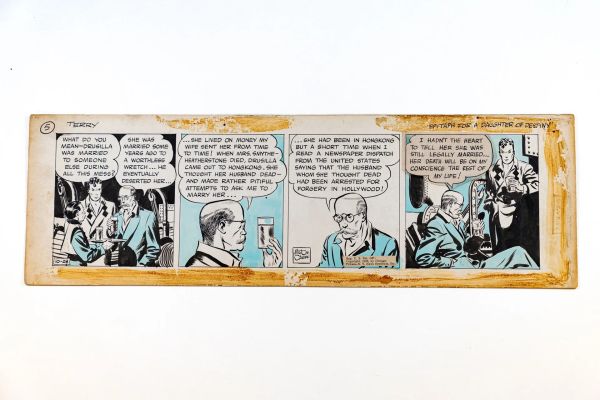 Caniff, Milton (1907-1988) | Lot 87 : Terry & the Pirates / Terry et les pirates, daily strip du 28 octobre… | misc / divers