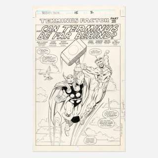 Herb Trimpe and Mark McKenna, Mighty Thor Annual 15 Story Page 2 Original Art (Marvel Comics, 1990) | Landry Pop Auctions