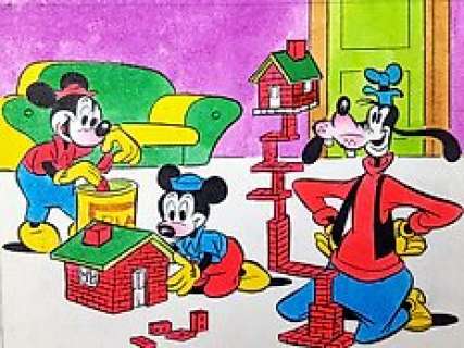 Topolino n. 475 - Massimo de Vita - Illustrazione Originale per Calendarietto - Loose page - (1965)