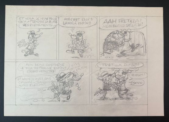Macherot, Sibylline,... | Lot 82 - Macherot, Sibylline, demi-planche inédite à la mine... | Tessier Sarrou