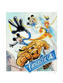 Tony Fernandez (Spain, 1965) | Disney Inspired by The Fantastic Four | Corner4art