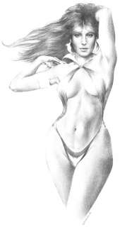 Monica Bellucci as Vampirella - Original Pencil Drawing - Tribute to Pepe Gonzalez By Sanjulian Jr - XL Format - (2019) | Catawiki