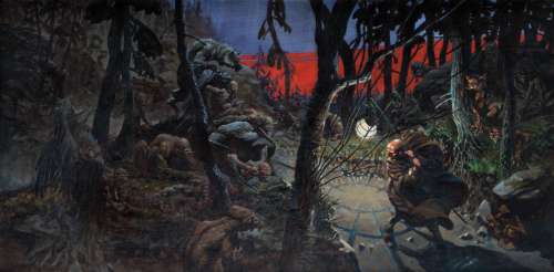 Bernie Wrightson original cover painting for A Look Back. | Profiles in History