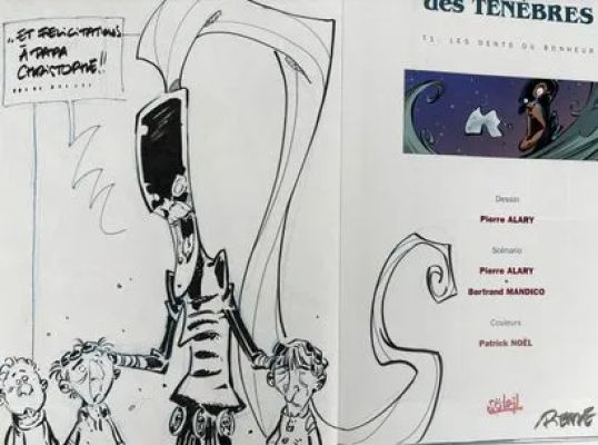 Alary Pierre Les... | Lot 5 - ALARY Pierre Les echaudeurs des ténèbres Dédicace sur... | Vermot et Associés