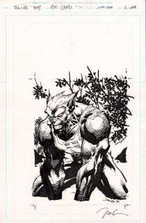Jim Lee - evo pinup from dv8 collectors card set page (1996)