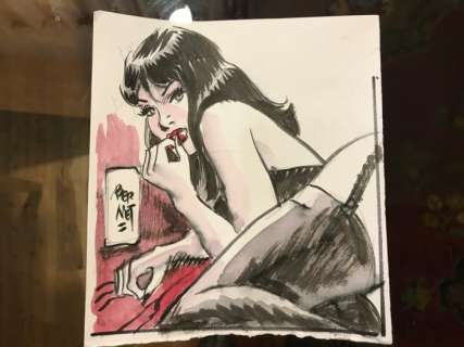 Jordi Bernet - Illustrazione originale "Chiara" - Loose page | Catawiki