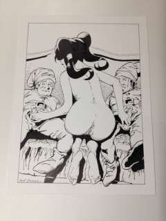 Saint Germain - Illustrazione Originale "Biancaneve e.. i 7 Nani" firmata - Loose page | Catawiki