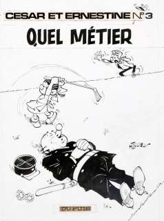 Tillieux | César et Ernestine, illustration Ã  l’encre de Ch… | Banque Dessinée