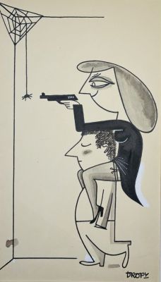 Dropy Jacques. Sans... | Lot 31 - DROPY Jacques. Sans légende. Dessin à l’encre et lavis... | Art Valorem