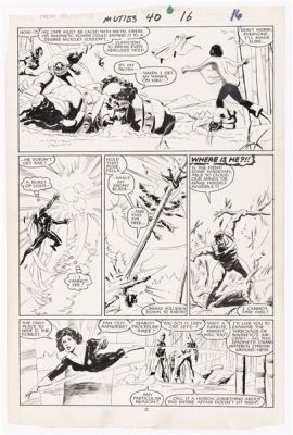 NEW MUTANTS #40 JUNE 1986 ORIGINAL ART PAGE BY JACKSON GUICE. | Hake’s