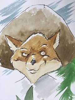 Masbou - Dessin original couleur - De Cape et de Crocs | Catawiki