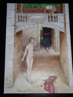 Erich von GÃ¶tha - Dessin original en couleur - La coupable - (2014) | Catawiki