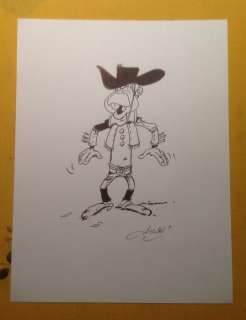 Achdé | Original drawing  - Billy the Kid (Lucky Luke) | Catawiki