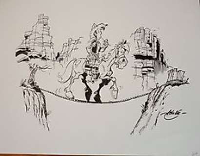 Achdé - Original drawing  - Lucky Luke  - (2011)