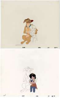 All dogs - 2 Original Production Cels - All dogs go to heaven - Charlie et Anne-Marie - Original celluloid - (1989) | Catawiki