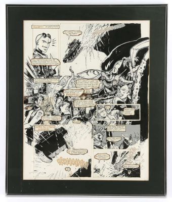 Lot 5313 - Jamie Hewlett Deadline No. 1, Page 3 Original art 1st Appearance of Tank Girl & The Tank… | Ewbank’s