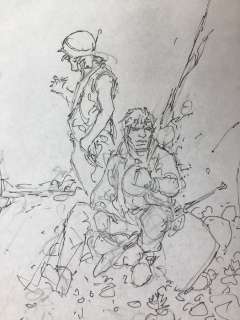 Hermann - Dessin original - Projet de couverture - Jeremiah Â« Intégrale 7 Â» - (2010) | Catawiki