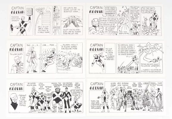 Lot 256 - JACK CULBARD-ORIGINAL COMIC BOOK ARTWORK- CAPTAIN KELVIN 1983-1987 | McTear’s