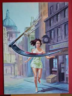 Oltretomba #222 - Pino Dangelico - original cover "Delirium" - Loose page | Catawiki