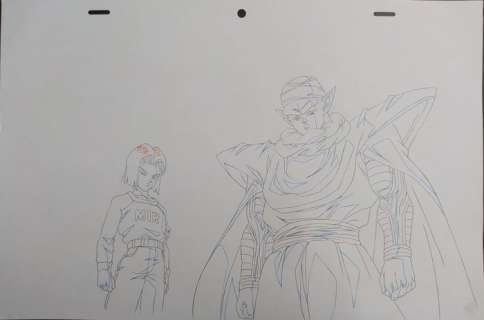 Dragon Ball Heroes - Original drawing - Piccolo and Android 17 | Catawiki