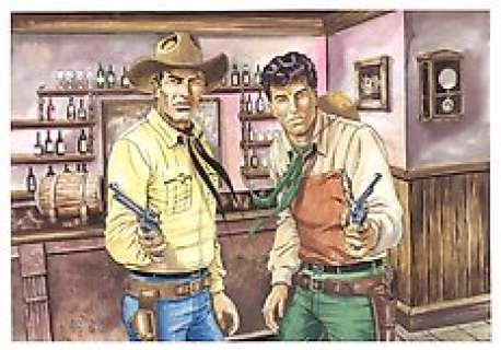 Tex - B. Delvecchio - illustrazione originale - Loose page