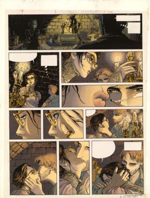 Laurent Vicomte | Bleu de mise en couleur pour la planche n°29 - L’Appel - Sasmira | Daniel Maghen