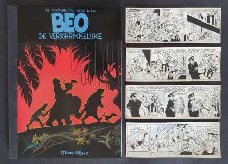 Nero 3 - Beo de verschrikkelijke avec planche originale (bandes 129 Ã  132) - Hardcover - EO of a reissue - (1952/1984) | Catawiki