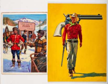 Lone Rider Library No 1 original cover artwork (1961) by Nino… | Comic Book Auctions ltd