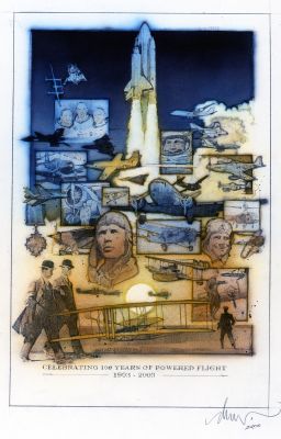 Drew Struzan | 100 Years of Powered Flight Comp | Galactic Gallery