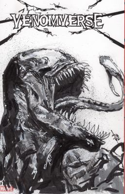 Dave Fowler | Venom Original Art Sketch Cover | Raremarq (Buy It Now)