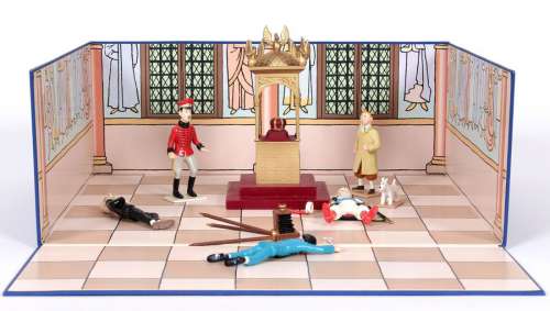 Hergé | MOULINSART PLOMB : Tintin scène prestige, 46916, … | Banque Dessinée