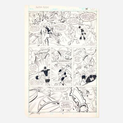 Lot 113 - June Brigman and Whilce Portacio, Alpha Flight #50 Story Page 35 Original Art (Marvel Comics, 1987) | Landry Pop Auctions