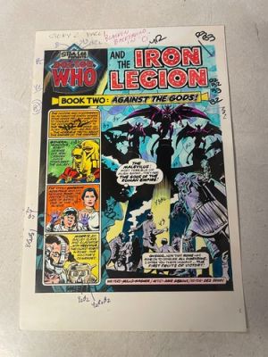 DOCTOR WHO MARVEL PREMIERE #58 comic ART COLOR GUIDE title page GIBBONS | eBay US (Buy It Now)