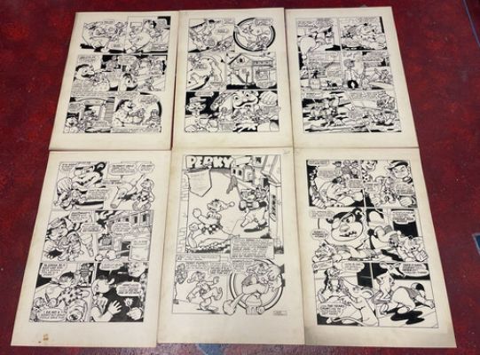 PERKY THE PUPPET ART 6 page COMPLETE STORY 1940’s JINGLE JANGLE stylish art | eBay US (Buy It Now)