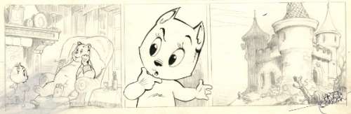 Marten Toonder - Originele Strook Tom Poes