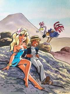 Dany - Dessin original couleur - Olivier Rameau | Catawiki