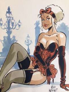 Meynet, Félix - Dessin original couleur - Mirabelle coquine Ã  Paris | Catawiki