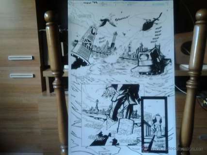 Batman:Tierra de Nadie-Crossover-El dia del juicio#1-p1-Dean Zachary.PAGINA ORIGINAL.ART COMIC.